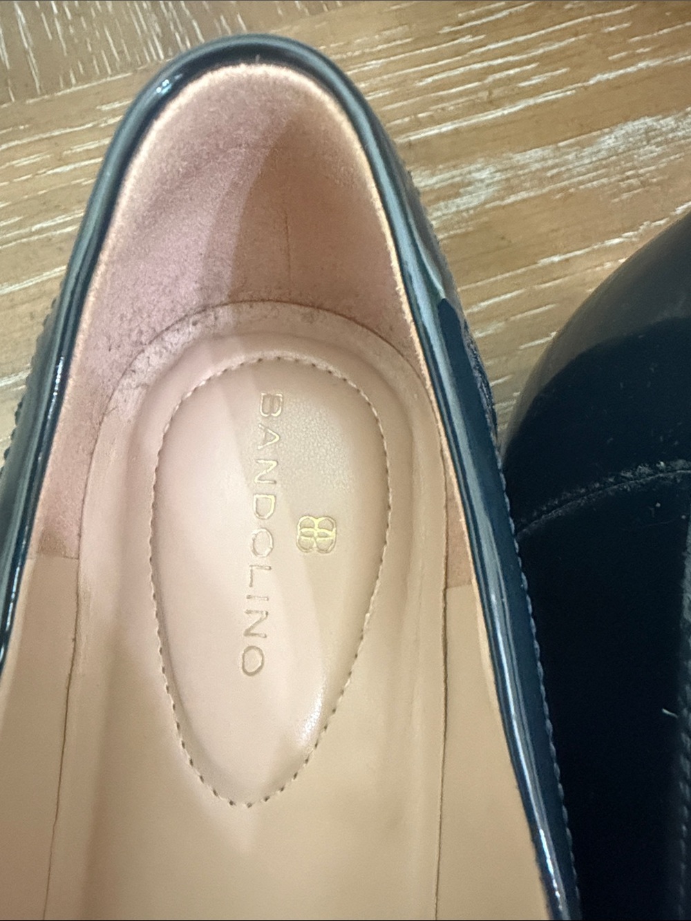 Patent Leather Bow Loafers - Navy - Picture 3 of 3